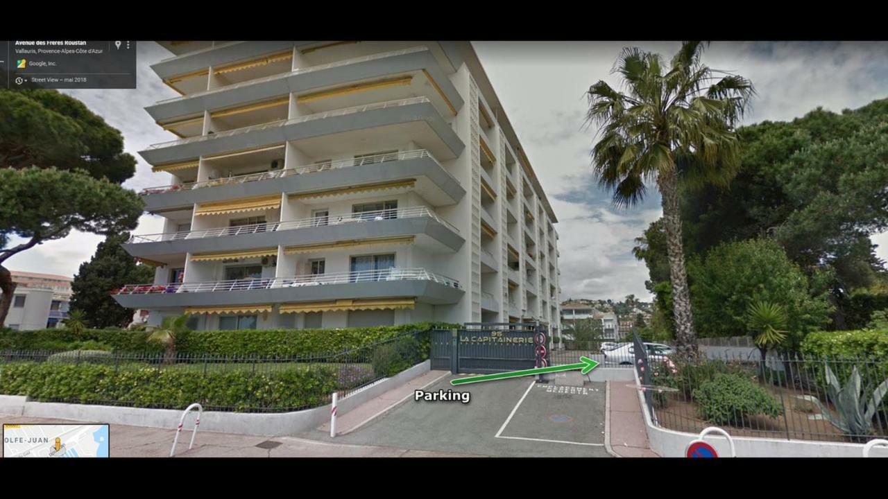 Grand Studio Neuf Face Port Et Plage, Parking Prive Golfe-Juan Bagian luar foto